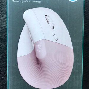 Logitech - Lift Vertical Wireless Ergonomic Mouse with 4 Customizable Buttons